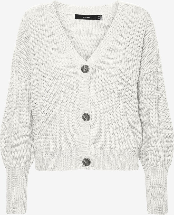 Kardigan vmLea LS V-neck Cuff Cardigan - Hvit