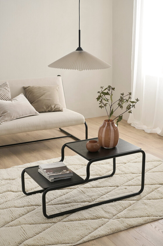 Sofabord Bassi 53x103 cm - Svart