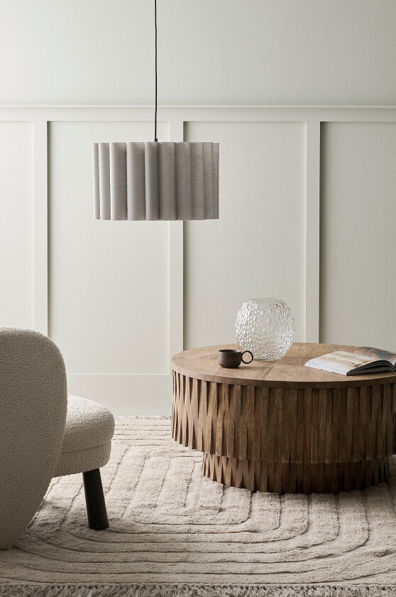 Sofabord Wood Ø 102 cm - Brun