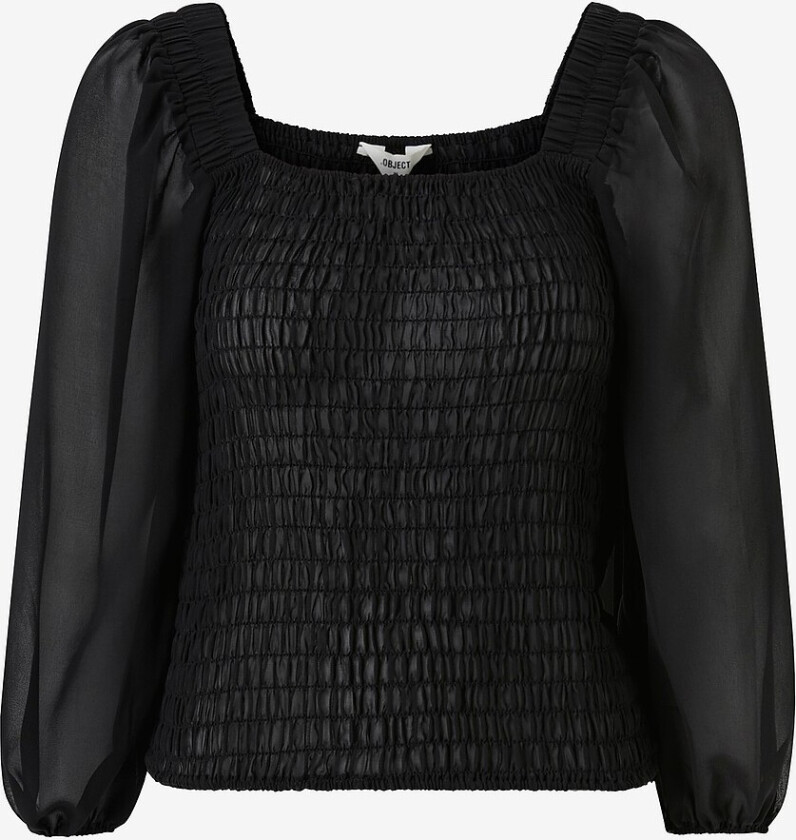 Topp objWilfrida 3/4 Smock Top - Svart