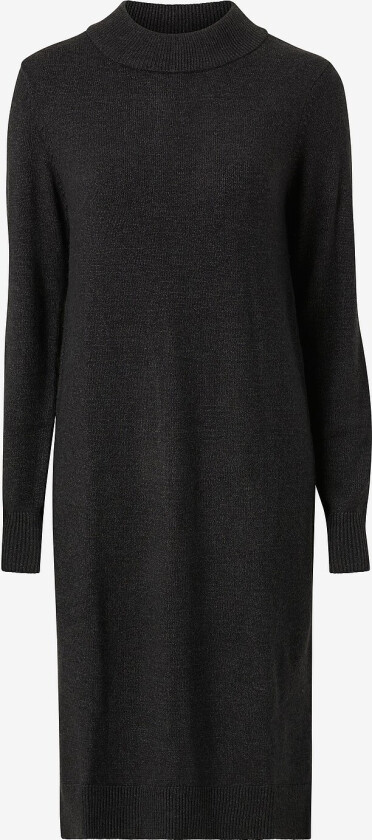 Kjole viRil Crew Neck L/S Midi Dress - Grå