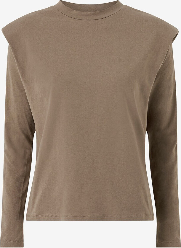 Topp objJeanette L/S Jersey Top A Div - Brun