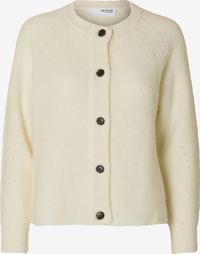 Cardigan slfLulu LS Knit Short - Hvit