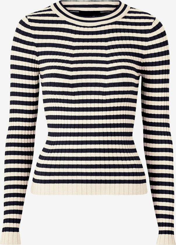 Genser pcCrista LS O-neck Knit - Svart