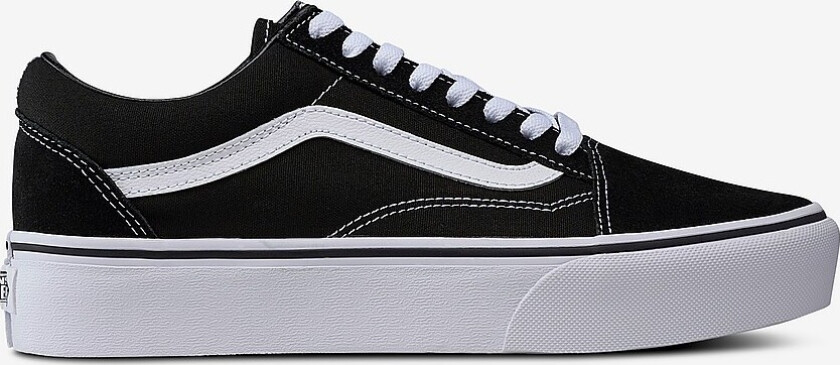 Old Skool Platform Black/White Dame 42