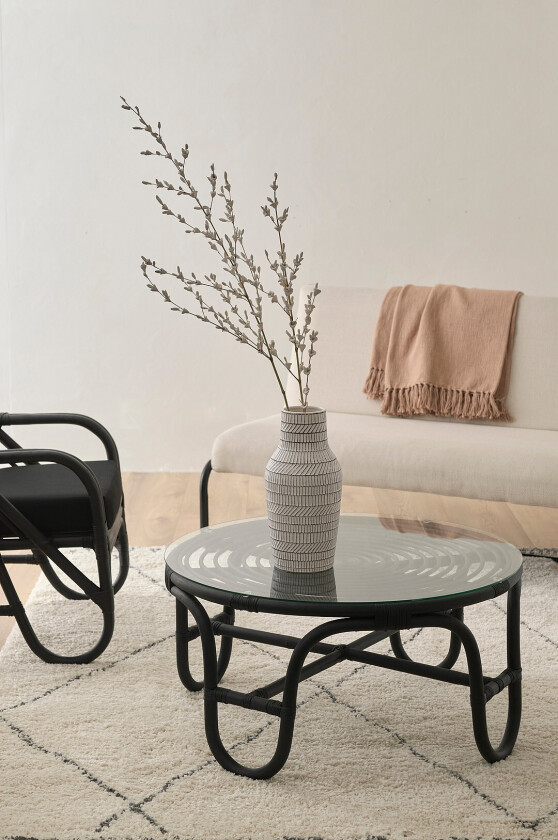 Sofabord Lefranc Ø 80 cm - Svart