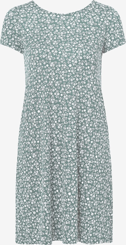 Kjole onlBera Back Lace Up S/S Dress - Grønn