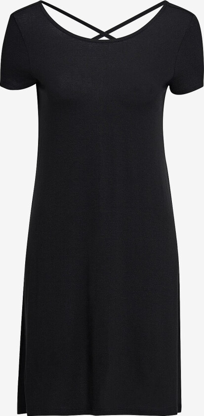 Kjole onlBera Back Lace Up S/S Dress - Svart
