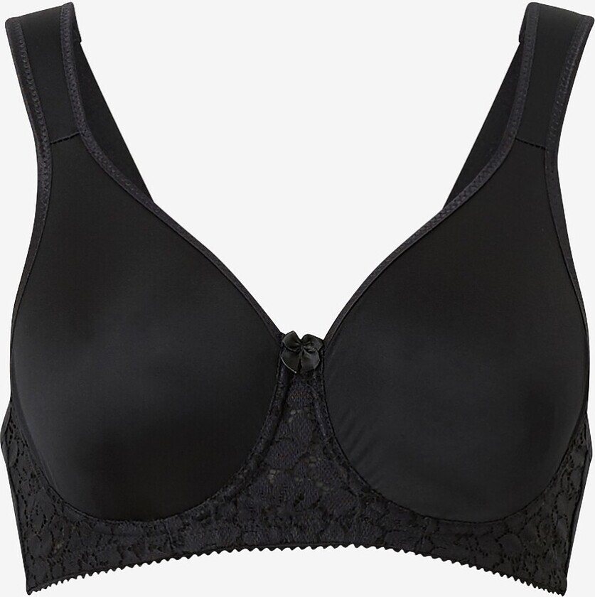 T-shirt Bh Smoth Lacy - Svart