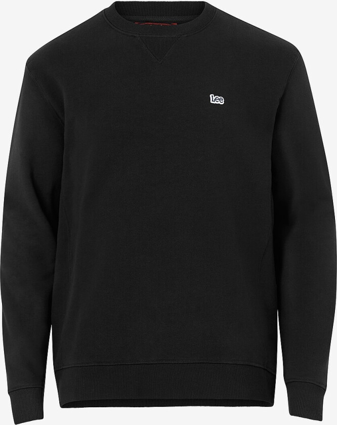 Sweatshirt Plain Crew Sws - Svart