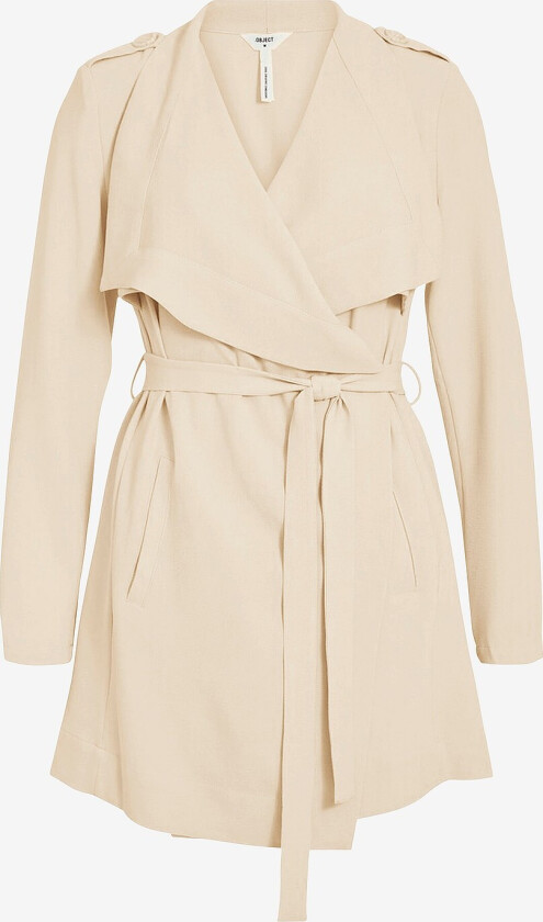 Kåpe objAnnlee Short Jacket - Beige