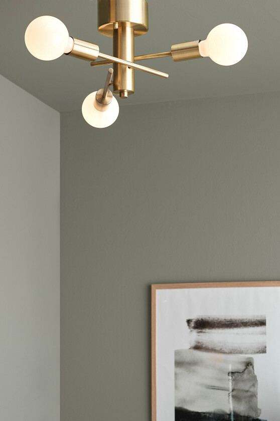 Taklampe Aidan - Messing