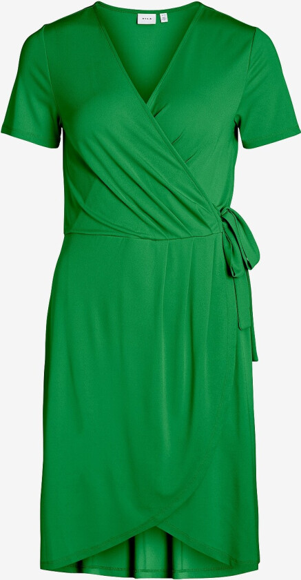 Kjole viNayeli S/S Knee Wrap Dress - Grønn