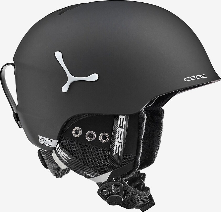 Skihjelm Suspense Deluxe Senior - Svart