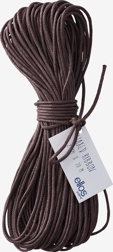 Gavebånd Cotton Waxed 20 meter - Brun
