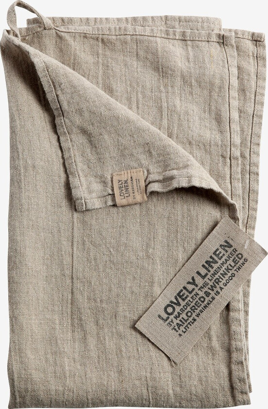 Kjøkkenhåndkle Lovely i vasket lin - Natur