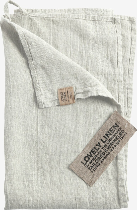 Kjøkkenhåndkle Lovely i vasket lin - Grå