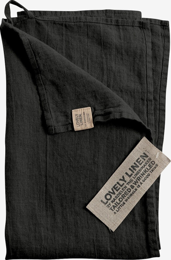 Kjøkkenhåndkle Lovely i vasket lin - Grå