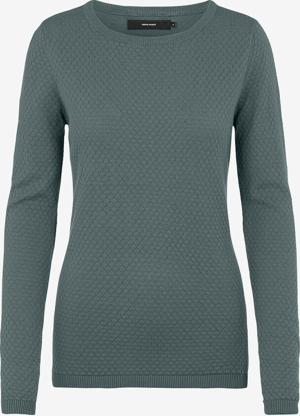 Genser vmCare Structure Ls O-neck Blouse - Grønn