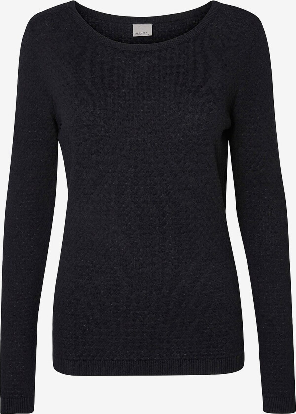 Genser vmCare Structure Ls O-neck Blouse - Svart