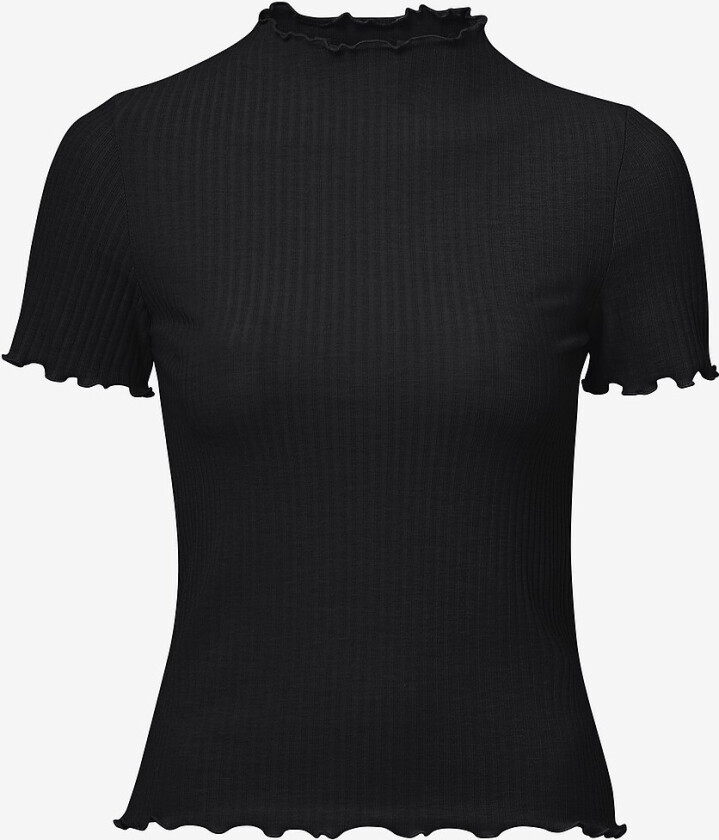 Topp onlEmma S/S Highneck Top - Svart