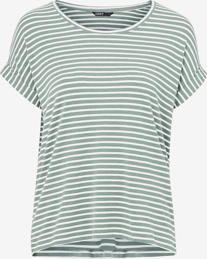 Topp onlMoster Stripe S/S O-neck Top Jrs - Grønn