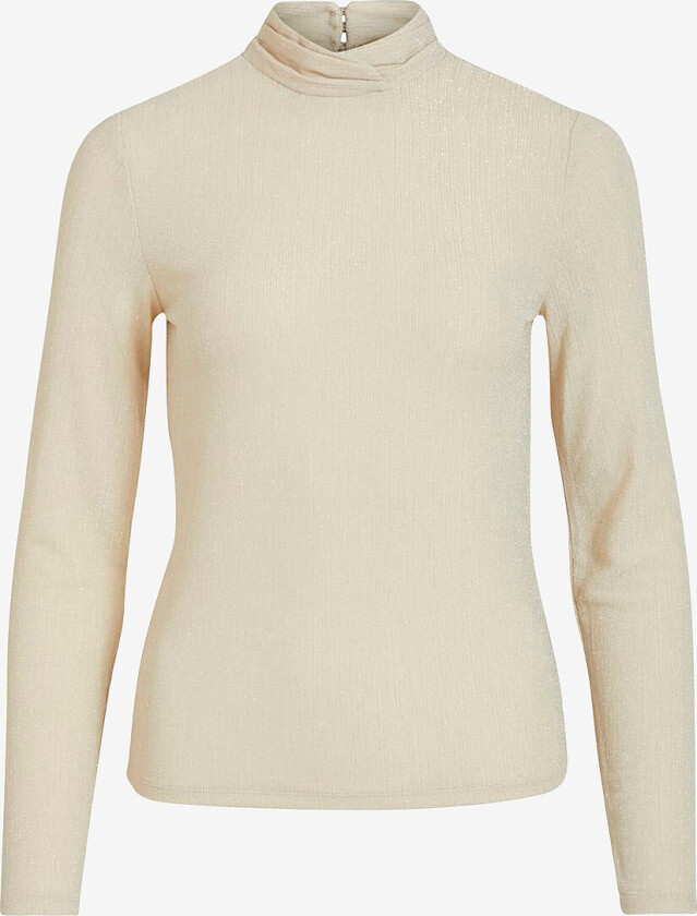 Topp viShinni L/S Glitter Top - Natur