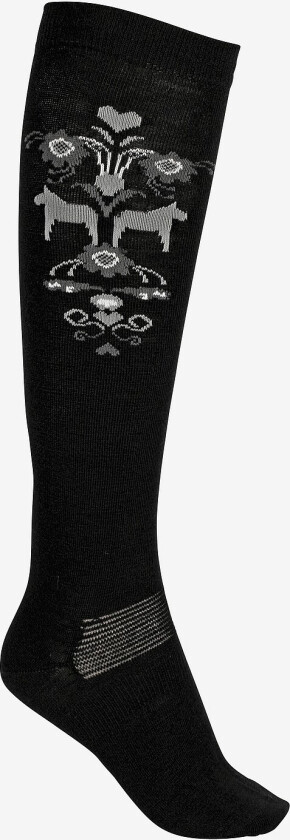 Knestrømper Merino Dalecarlian Socks High - Svart