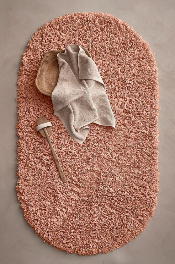 Baderomsmatte Chenille - Rosa