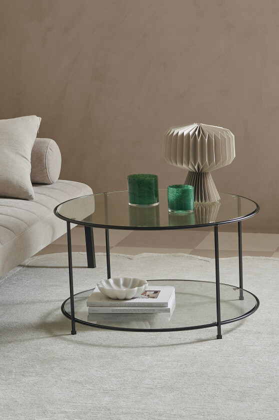 Sofabord Missi diameter 80 cm - Svart