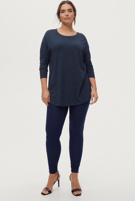 Leggings Long Slim Fit Stretchy Basic - Blå