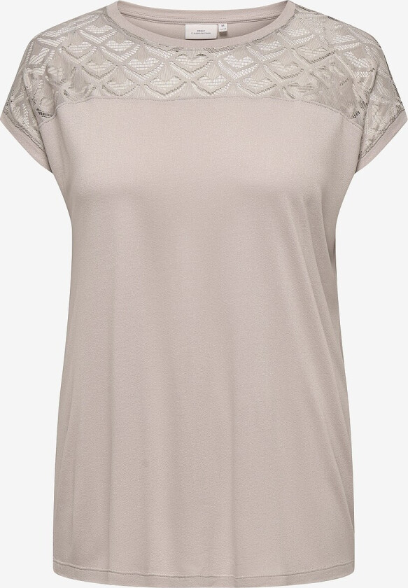 Topp carFlake S/S Mix Top Noos - Grå