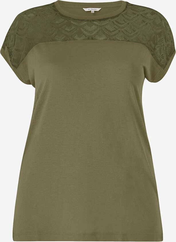 Topp carFlake S/S Mix Top Noos - Grønn