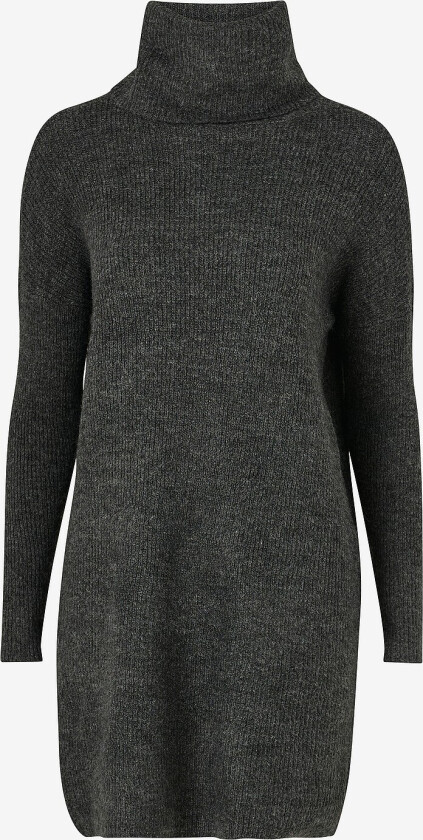 Kjole onlJana L/S Cowlnck Dress Wool Knt - Grå