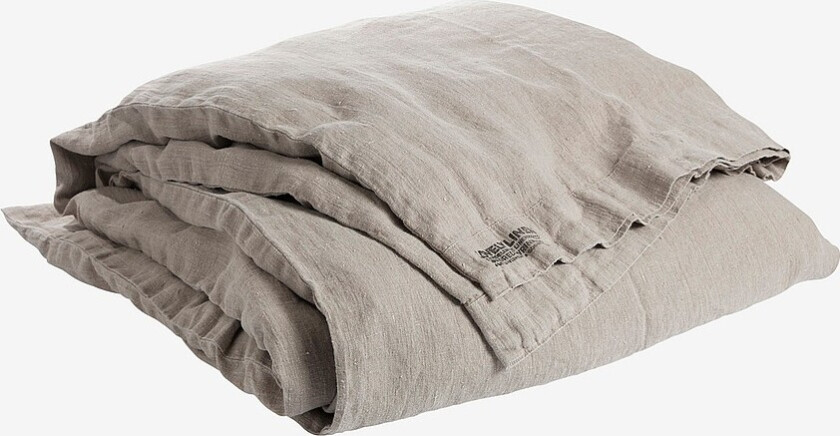 Dynetrekk Lovely i vasket lin - Beige
