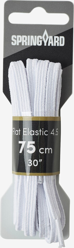 Skolisser Flat Elastic 4.5 - Hvit