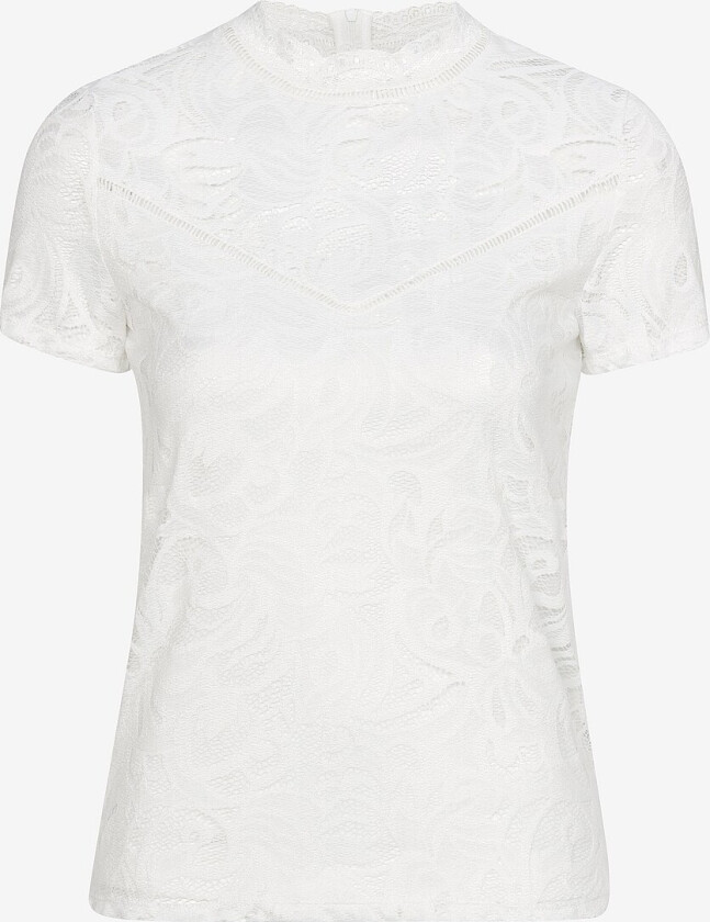 Blondetopp viStasia S/S Lace Top - Hvit
