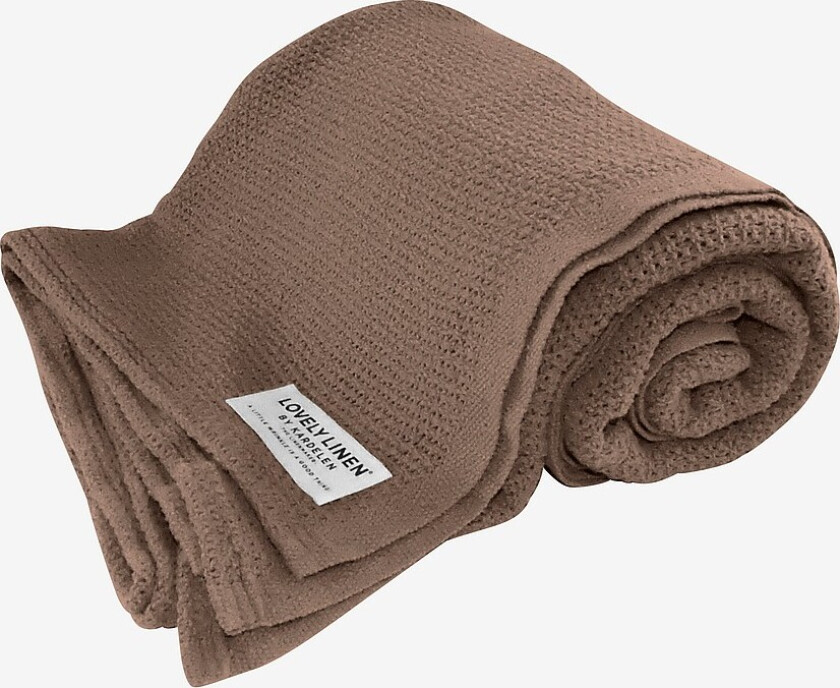Lovely Cotton pledd - Brun