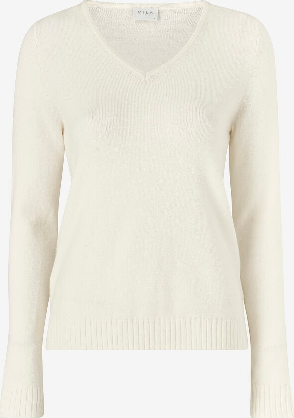 Genser viRil V-neck Knit Top - Hvit