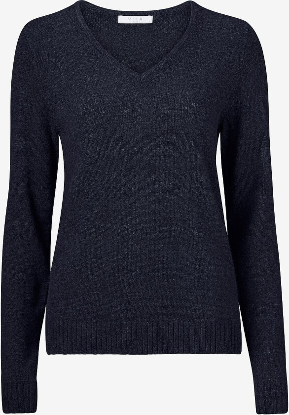 Genser viRil V-neck Knit Top - Blå