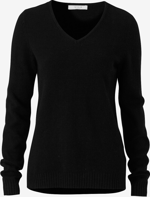 Genser viRil V-neck Knit Top - Svart