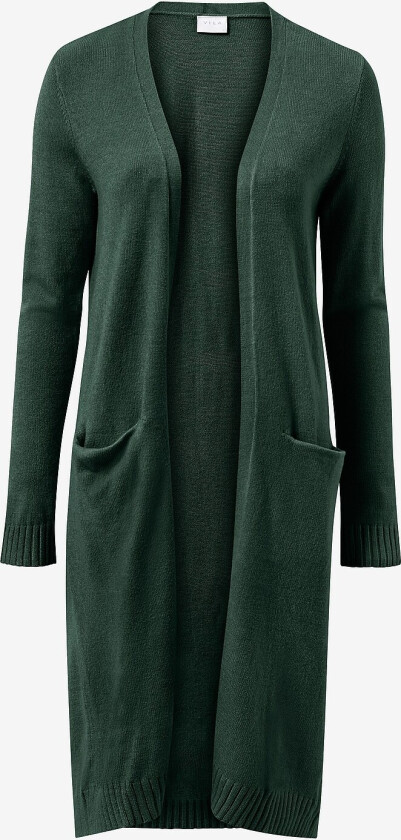 Cardigan viRil L/S Long Knit - Grønn