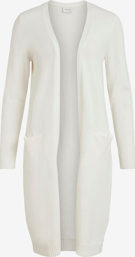 Cardigan viRil L/S Long Knit - Hvit