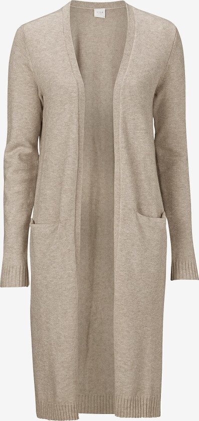 Cardigan viRil L/S Long Knit - Beige