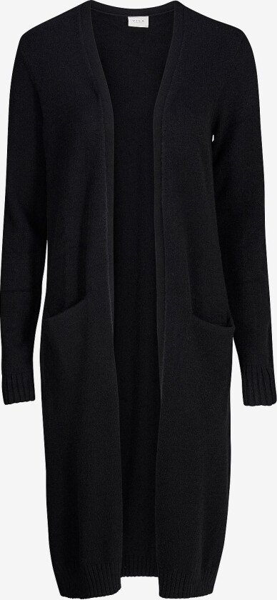 Cardigan viRil L/S Long Knit - Svart