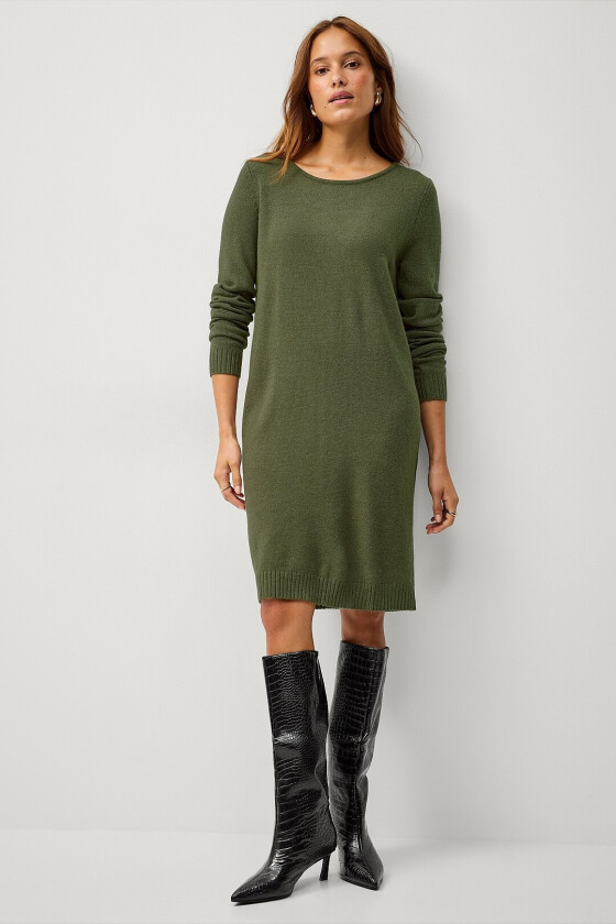 Kjole viRil L/s Knit - Grønn