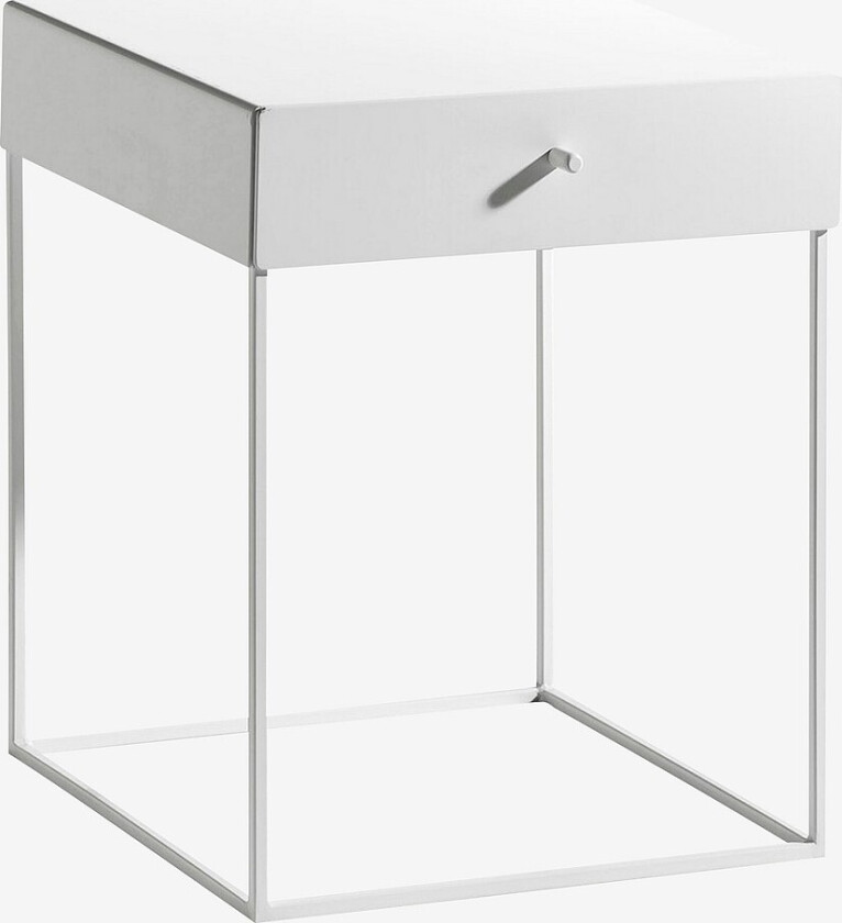 Nattbord metall, Hypnos - Hvit