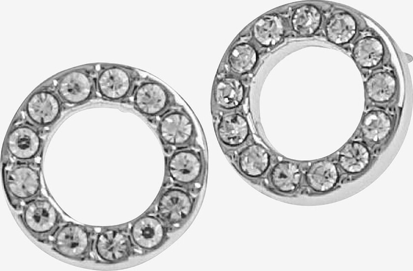 Øredobber Spark Small Coin Ring - Sølv