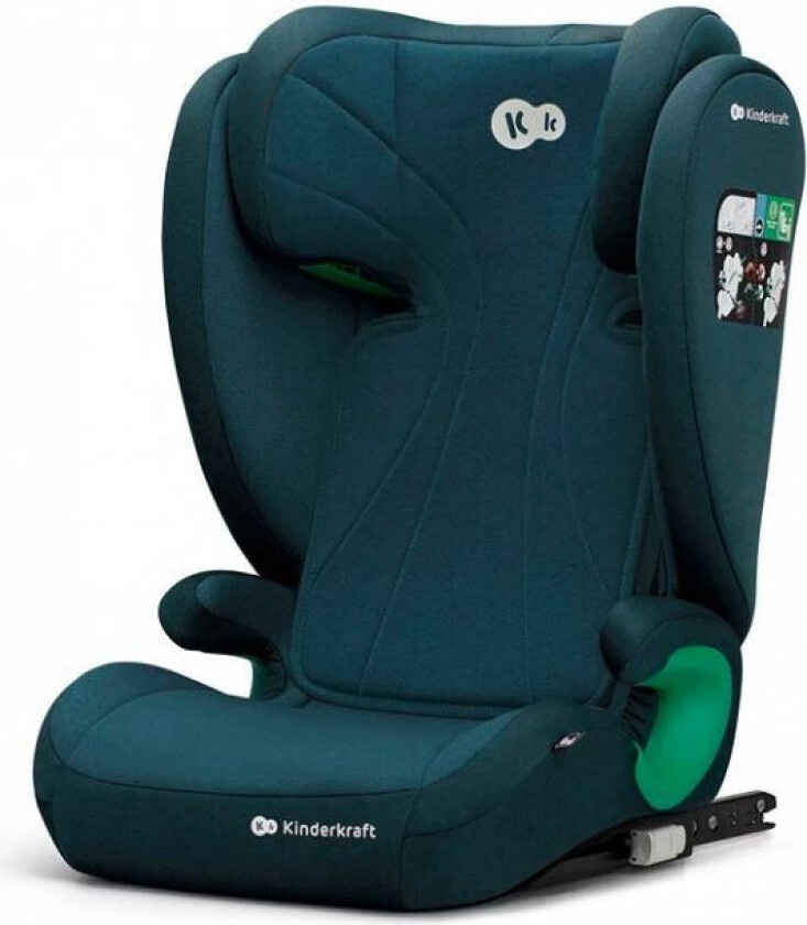 Kinderkraft Junior Fix Bilsete - i-Size, 100-150cm - Havneblå