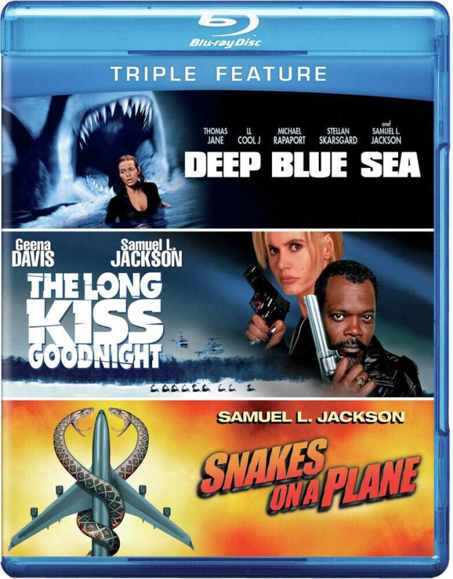 Deep Blue Sea / Long Kiss Goodnight / Snakes On Bluray